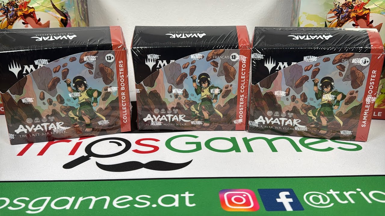 Ich öffne mein erstes Avatar - der Herr der Elemente  Collector Booster Display 😍