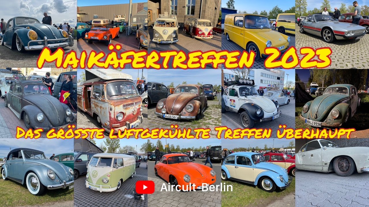 Maikäfertreffen 2023 - Das größte luftgekühlte Treffen aller Zeiten - Käfer Karmann Bulli Typ3 SP2