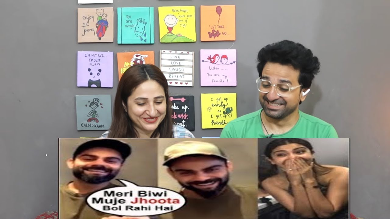 Pak reacts Anushka Sharma Makes FUN Of Husband Virat Kohli Calls Him LIAR In Live Video With Sunil