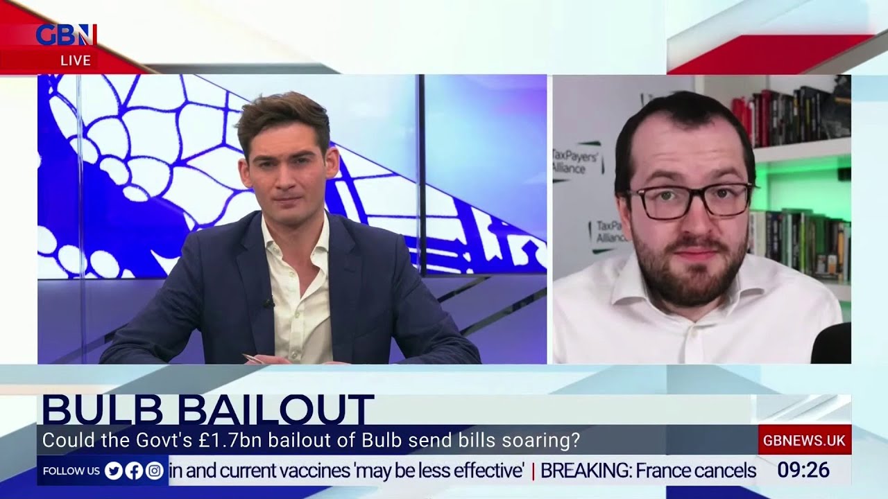 Energy company 'Bulb' collapses - GB News (26/11/2021)