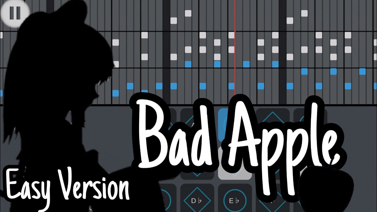 【Sheet Easy Version】《Bad Apple》Sky:children of the light,光遇音樂,星を紡ぐ子どもたち,Sky music