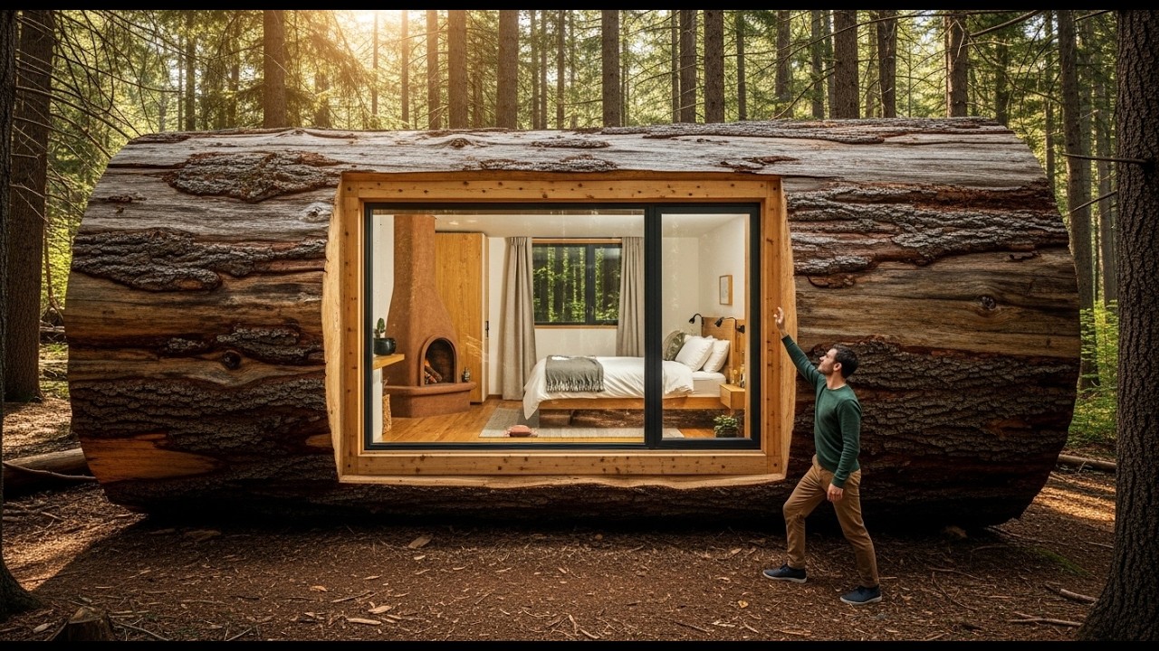I Built a $100,000 Modern Secret Villa Inside a 500-Year-Old Tree
