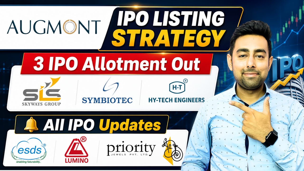 Augmont IPO Listing Strategy | Lumnio IPO | Hy Tech IPO | Symbiotec IPO | ESDS IPO | Jayesh Khatri 