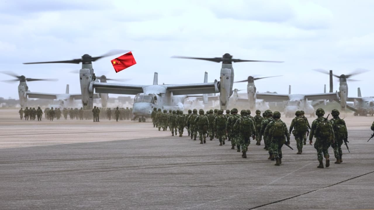 Hundreds of Chinese Marines Deployed with VMM-262 in Massive Air Raid!