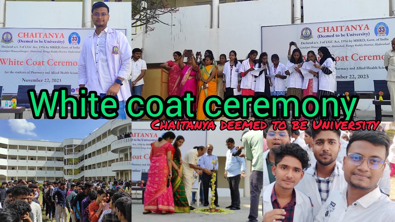 White coat ceremony 💙 ll Chaitanya (deemed to be University) ll #vlog #hyderabad #university