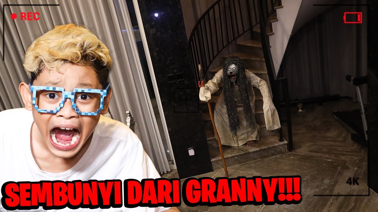 SERAM!!! BOCIL SEMBUNYI DARI KEJARAN NENEK GRANNY TENGAH MALAM!!!