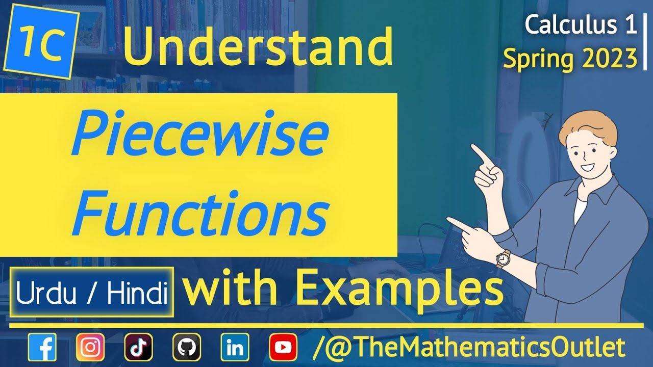Piecewise defined function | Graph of Piecewise function || Lec 1C