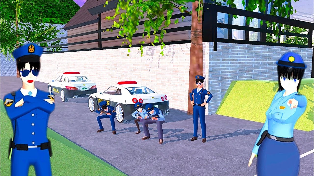 Mobil Polisi Koban Dicuri Polisi Palsu 😱 | Yuta Mio Bantu Polisi Genji | Sakura School Simulator