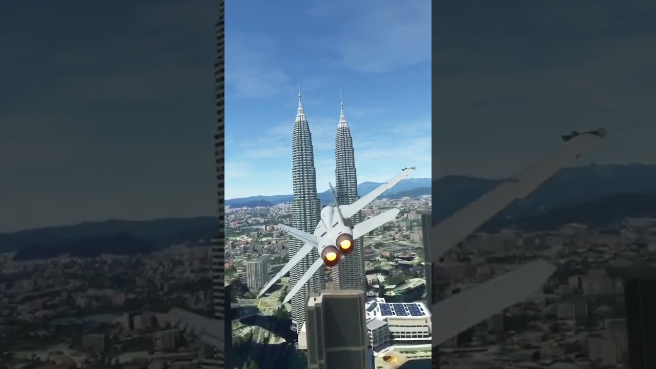 Flying through the Petronas Towers in Kuala Lumpur 🇲🇾