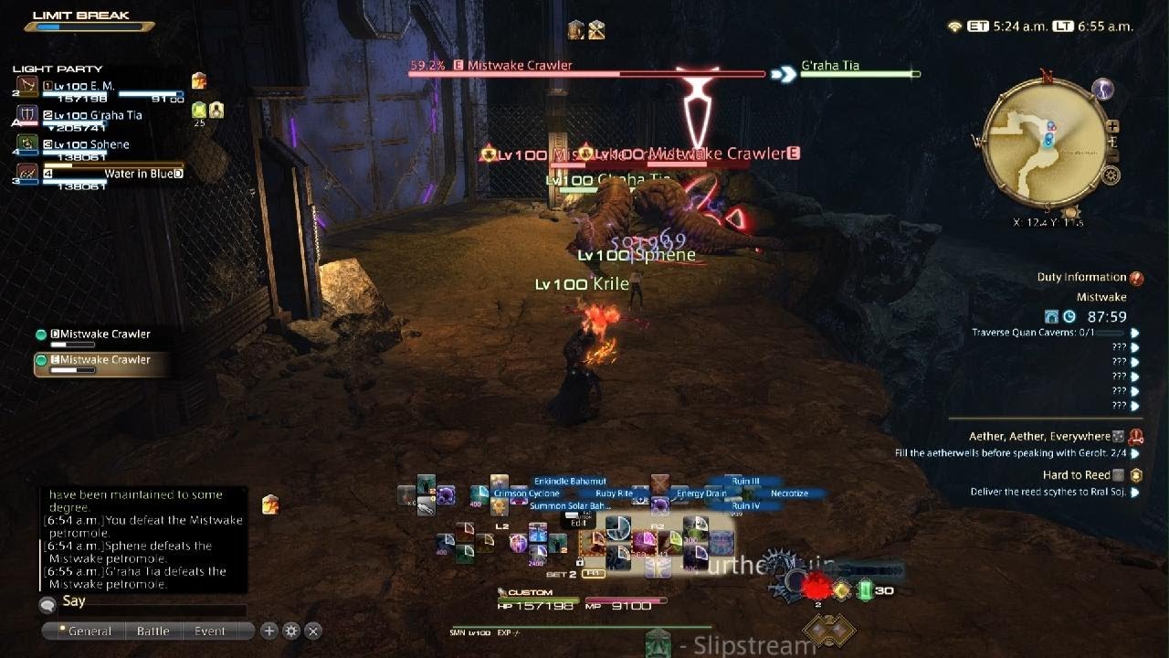 Ffxiv - Running Mistwake on Smn using Duty Support System