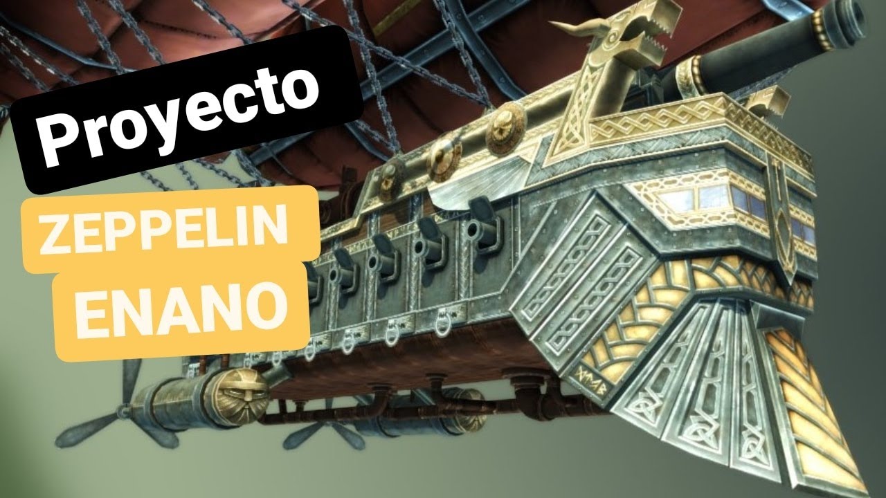 ZEPPELIN ENANO (EN CONSTRUCCIÓN). ESCENOGRAFÍA WARHAMMER, WARGAMES, KINGS OF WAR, THE 9TH AGE, ETC..