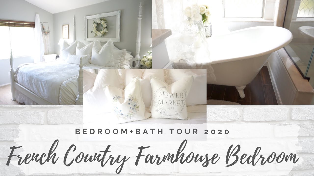 🌿FRENCH COUNTRY FARMHOUSE DECOR | BEDROOM TOUR 2020 | COZY BEDROOM IDEAS | MONICA ROSE