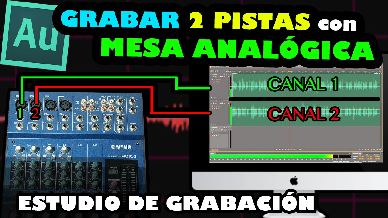 ESTUDIO DE GRABACIÓN | Grabar dos pistas independientes con mesa analógica