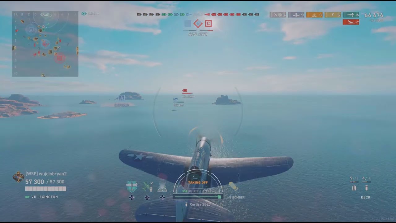 USS Lexington i Kraken🐙w przegranej bitwie World of Warships Legends