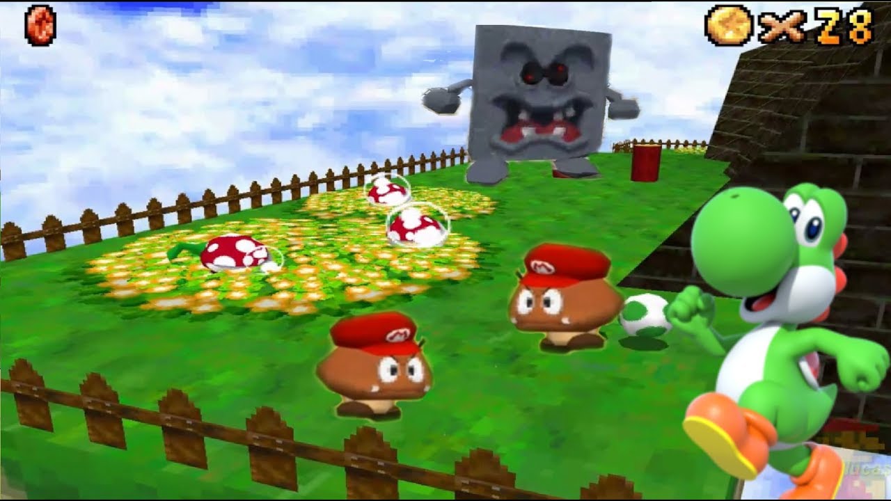 Super Mario 64 DS HD 150 Stars COURSE 2: Whomp's Fortress