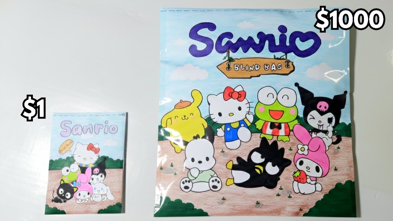 [💸 paper diy 💸] SANRIO BLIND BAG unboxing! 🐧🍓