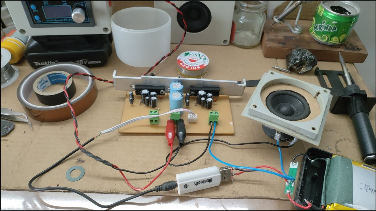 Chế amly mini 12V từ IC LA4440||How to make a amplifier 10W 12V,LA4440