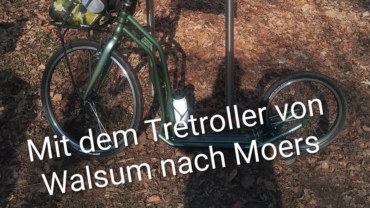 Mit dem Tretroller von Walsum nach Moers Yedoo S2620