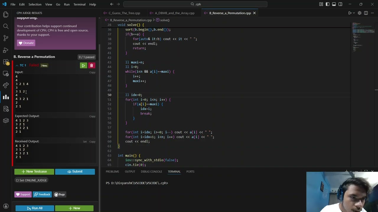 Codeforces Round 1076 (Div. 3) (A to E and almost F) | Screencast