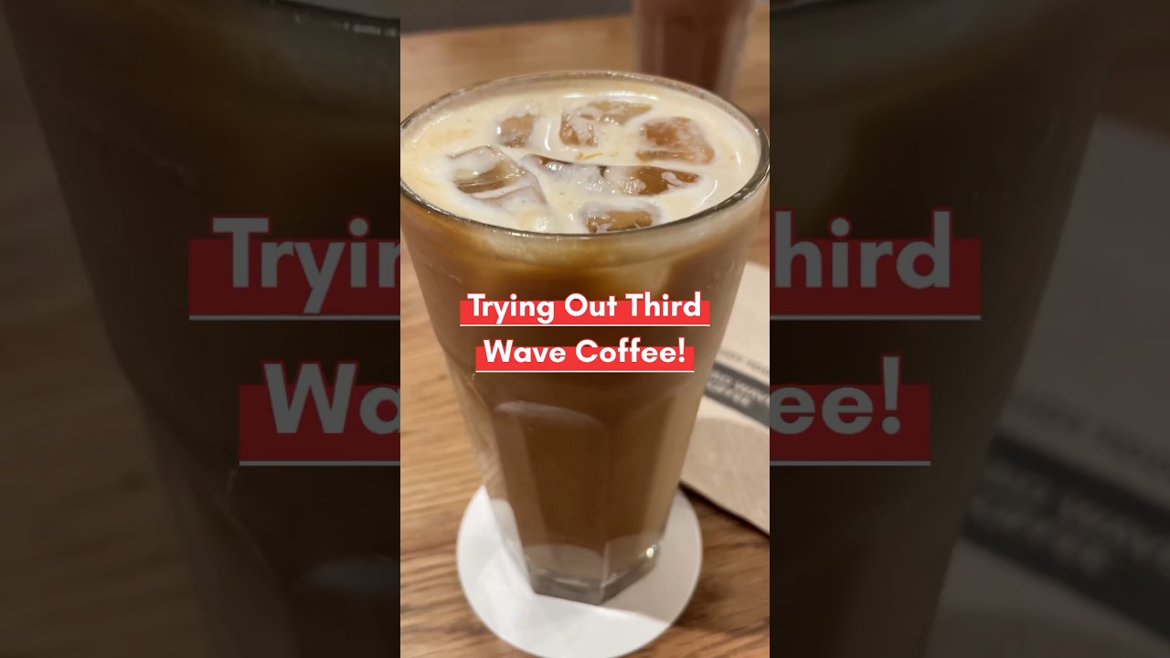 TRYING OUT THIRD WAVE COFFEE FOR THE FIRST TIME❤️ Indian Food #shorts #ashortaday #coffee