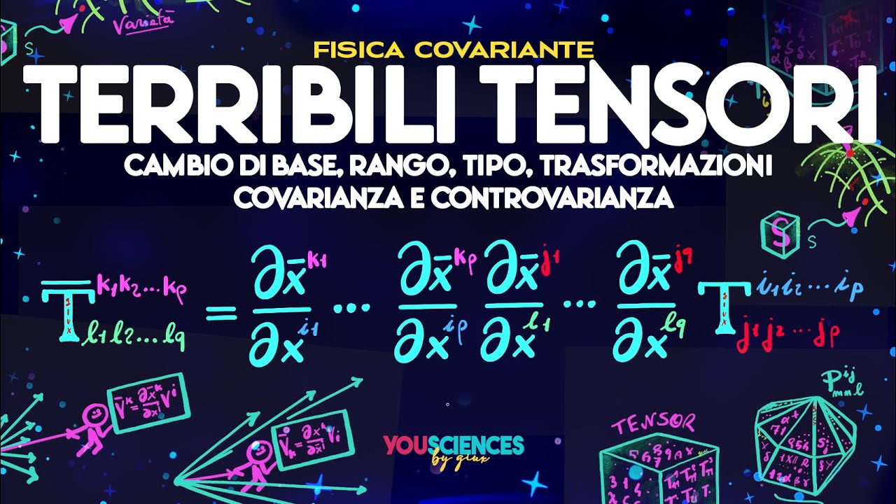 I TERRIBILI TENSORI spiegati in modo facile! L'essenza della Fisica COVARIANTE in una sola formula!