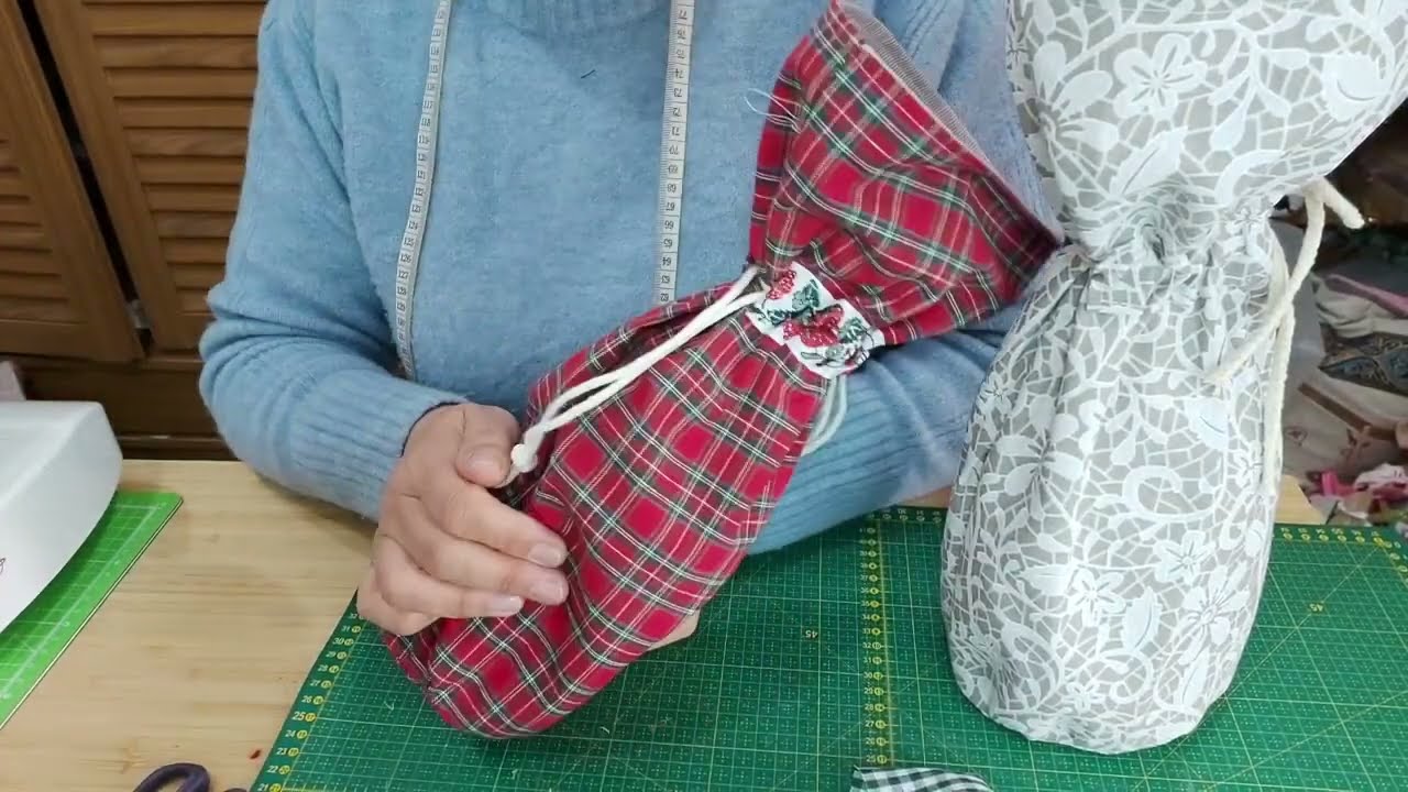 🍾 Tutorial 2509 PORTA BOTTIGLIA facile con cartamodello gratis   cucito creativo  susi