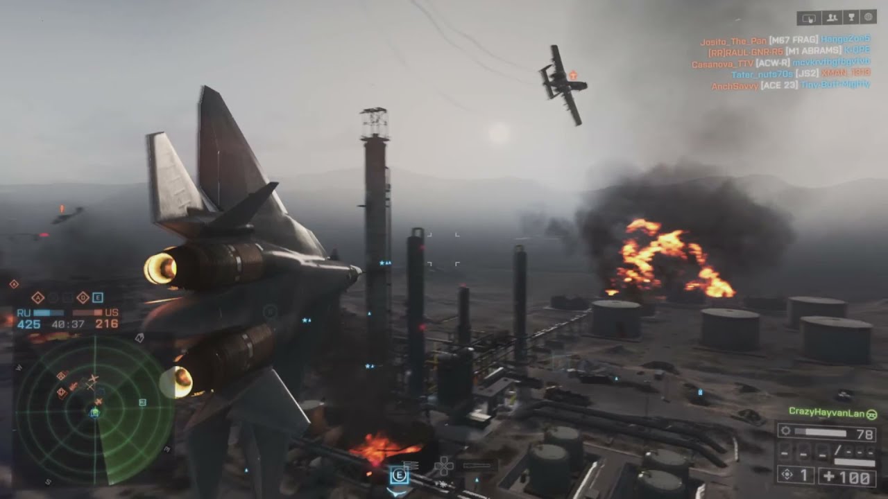 Flawless Stealth Jet gameplay on Operation Firestorm - Battlefield 4