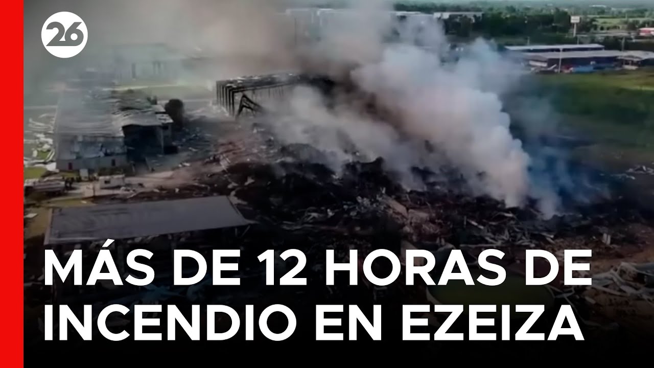 🚨 ARGENTINA | Explosión e incendio en Ezeiza: más de 900 personas trabajaron para combatir el fuego