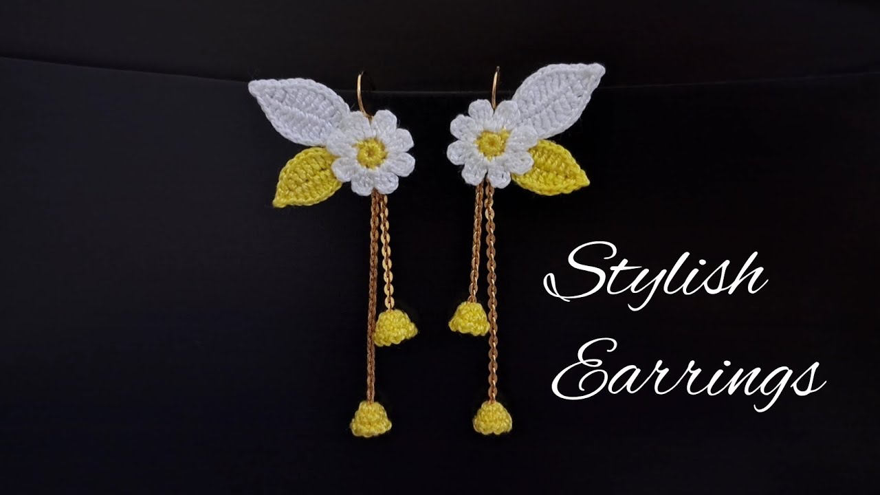 STYLISH EARRINGS | FLOWER EARRINGS | EASY TO MAKE | CROCHET