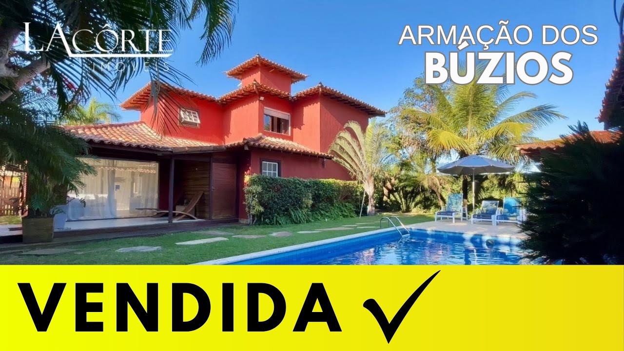 LINDA CASA DECORADA EM BÚZIOS, ÁREA DE LAZER SURPREENDENTE! CONDOMÍNIO COMPLETO PERTINHO DA PRAIA!