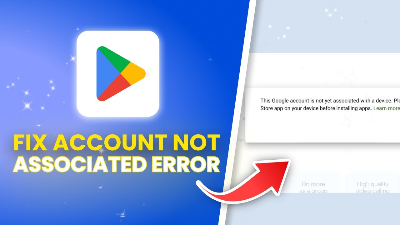 🔥 How to Fix “This Google Account is Not Yet Associated With a Device” (100% Working!)