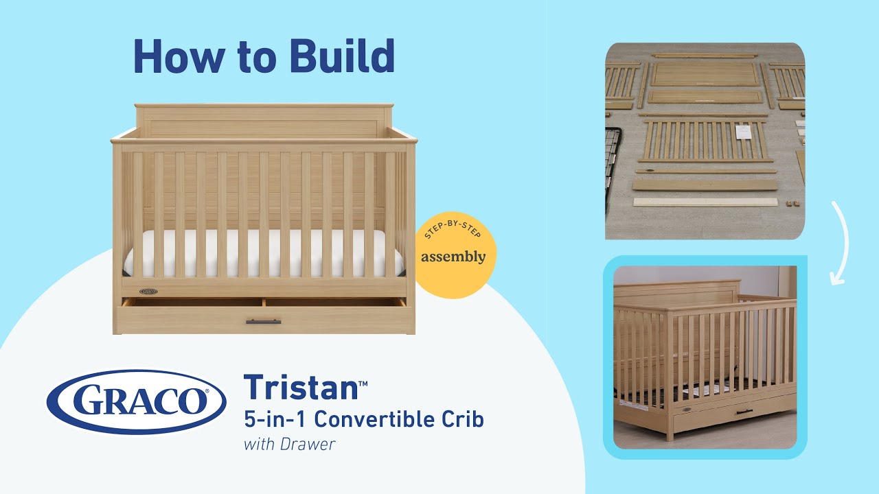 HOW TO BUILD! GRACO TRISTAN CRIB WITH DRAWER (04589-40x)  | Step-by-Step Assembly