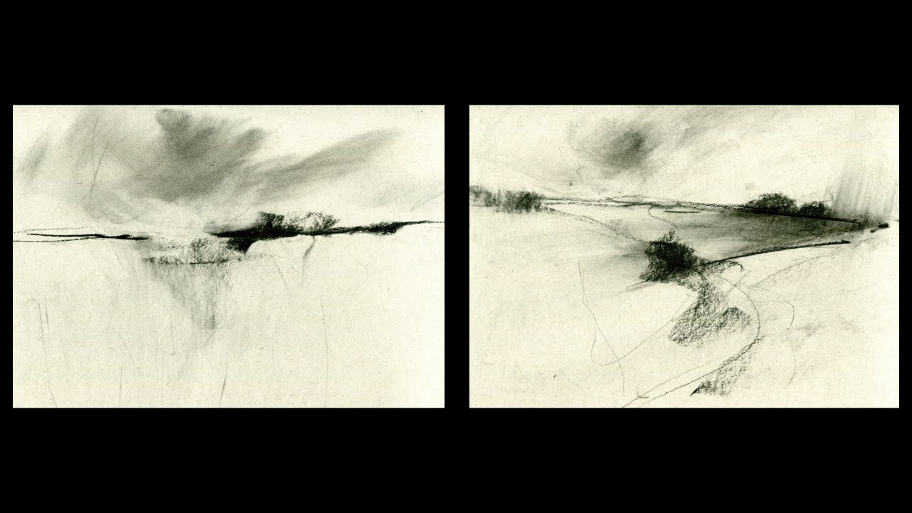 Quick Charcoal Landscape Drawing Tutorial