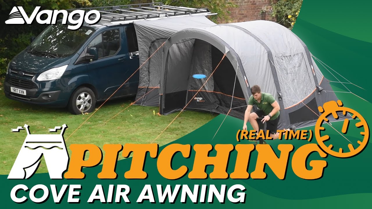 Vango Cove Air Awning Pitching & Packing (Real Time) Video