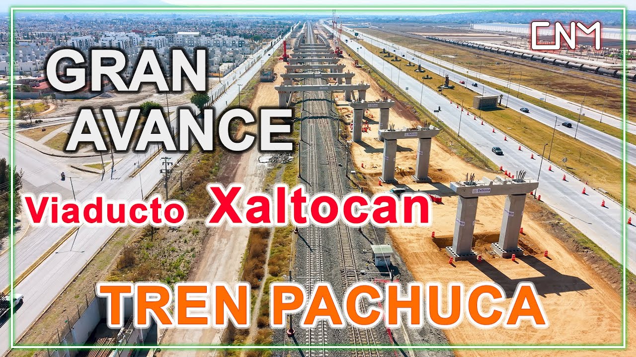 Avanza el Viaducto Ferroviario que conecta el tren interurbano Buenavista-AIFA-Pachuca