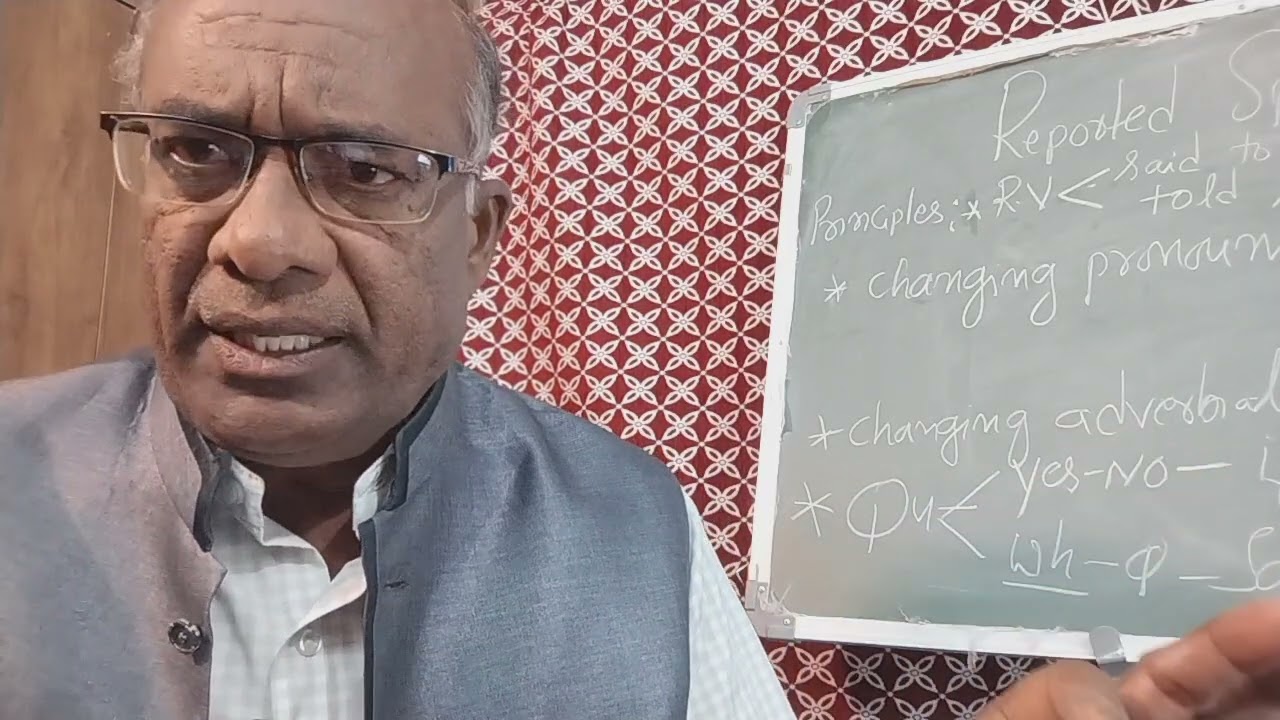 English grammar for High school/ P U C students-11: Direct-Indirect transformation(Reported speech)