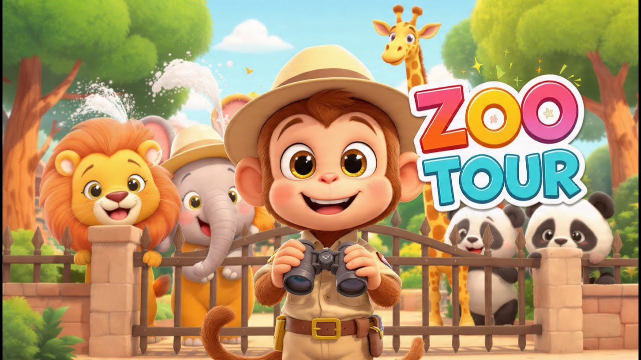 Zoo Animals for Kids | Fun Learning with Lions, Elephants & Penguins