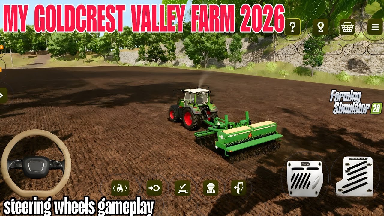 FS26 goldcrest valley my farm gameplay with steering wheels