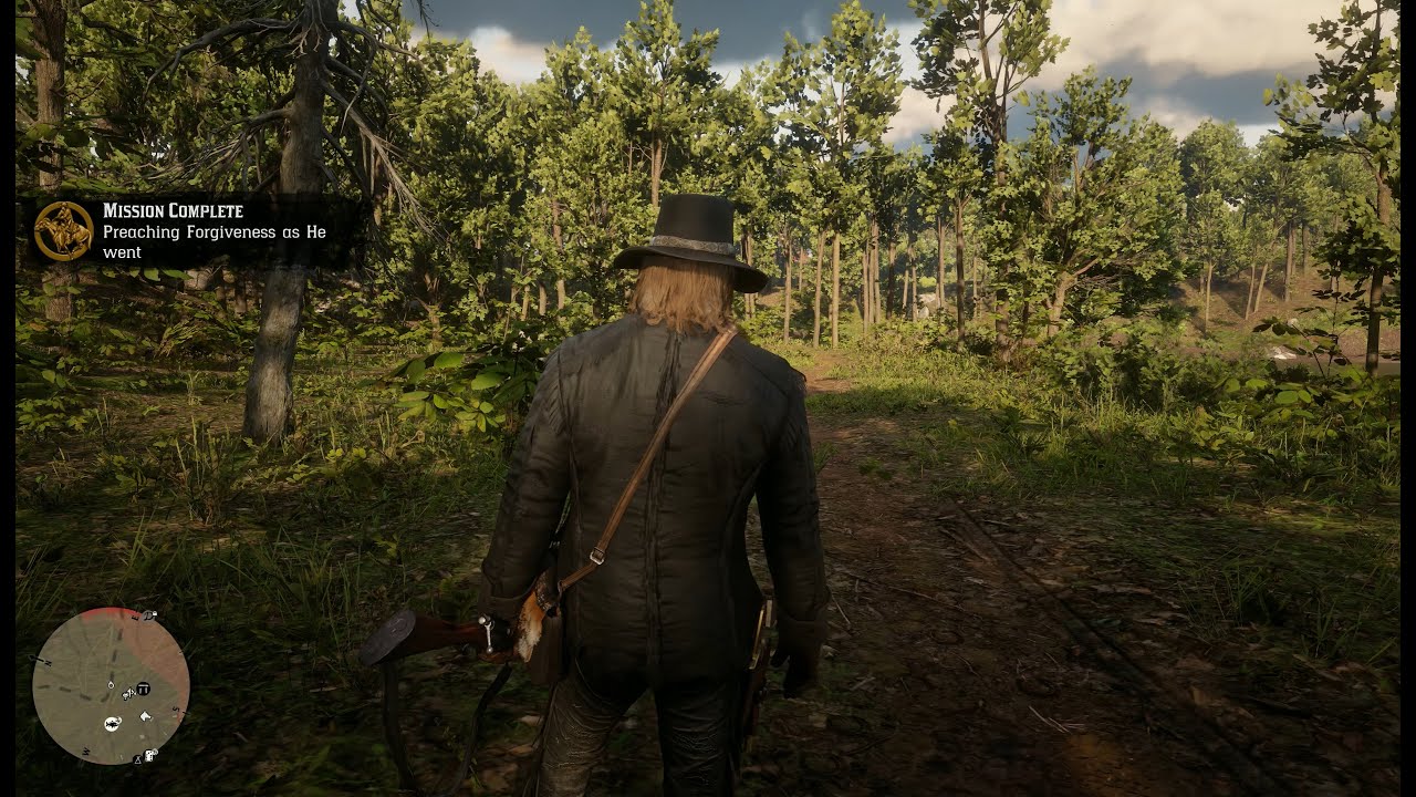 Preaching forgiveness as he went. Lenny's Weapons Robbery at Shady Belle. Red Dead Redemption 2, 4K.