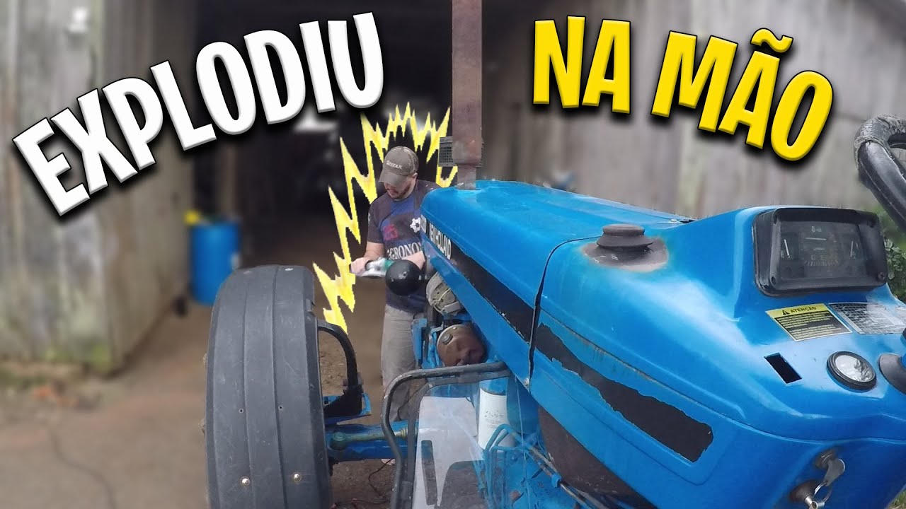 APLICANDO CERA - RECUPERANDO CAPO DO TRATOR