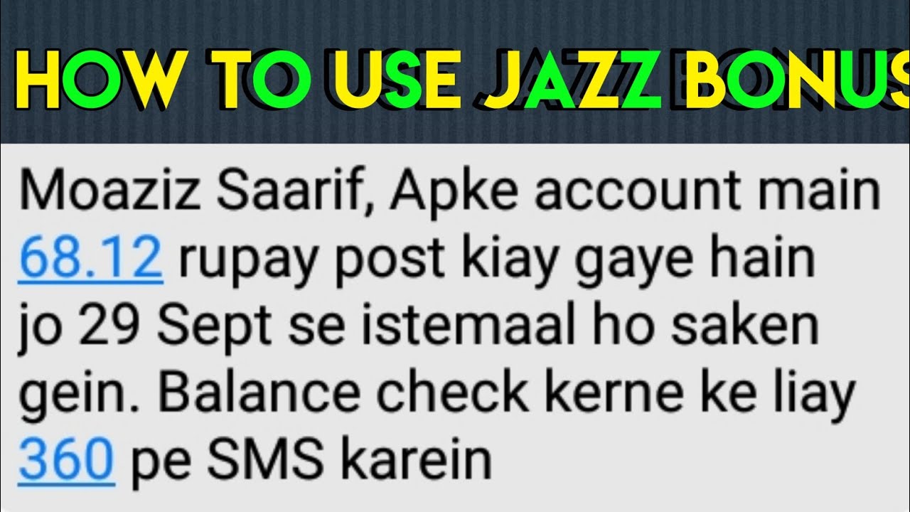 💚 💥 JAZZ BONUS💥💚 NOT WORKING??? #SOLUTION