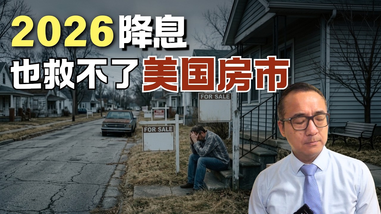 美国房市出现大规模被迫卖房... 降息6次，为什么美国房市没好转?#美国投资 #美国地产 #美国买房 #美国租房#房地产#商业地产#美国房价#房价#美联储降息