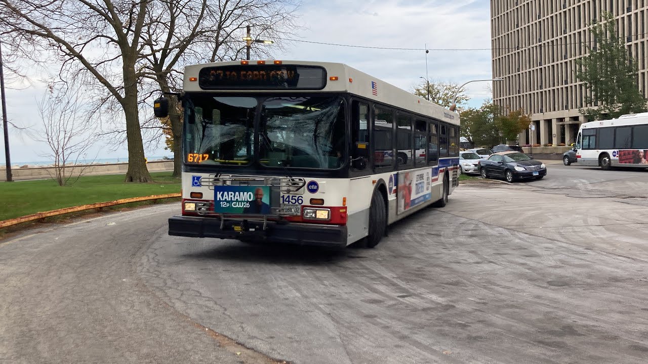 CTA Bus Ride On Route 67 67th/69th/71st From Ogelsby To 69th Red Line CTA New Flyer D40LF 2007 #1456