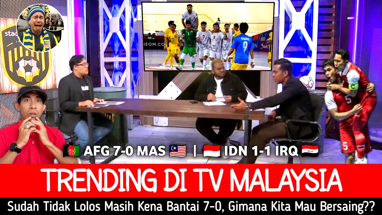 GIMANA MALUNYA MALAYSIA ● Kesombongan Dibayar Tuntas, Tidak Lolos Masih Kena Bantai 7-0 !!