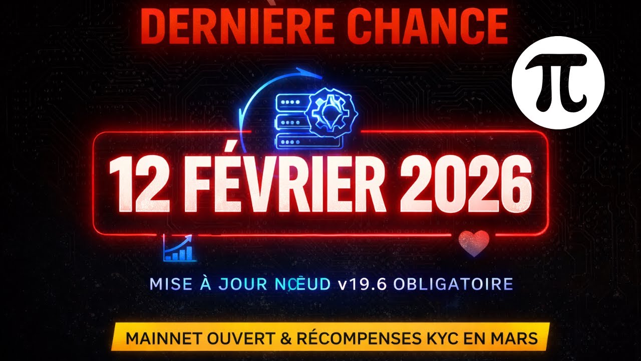 Pi Network : DERNIER DÉLAI pour les Nœuds ! (v19.6 avant le 12 Février)