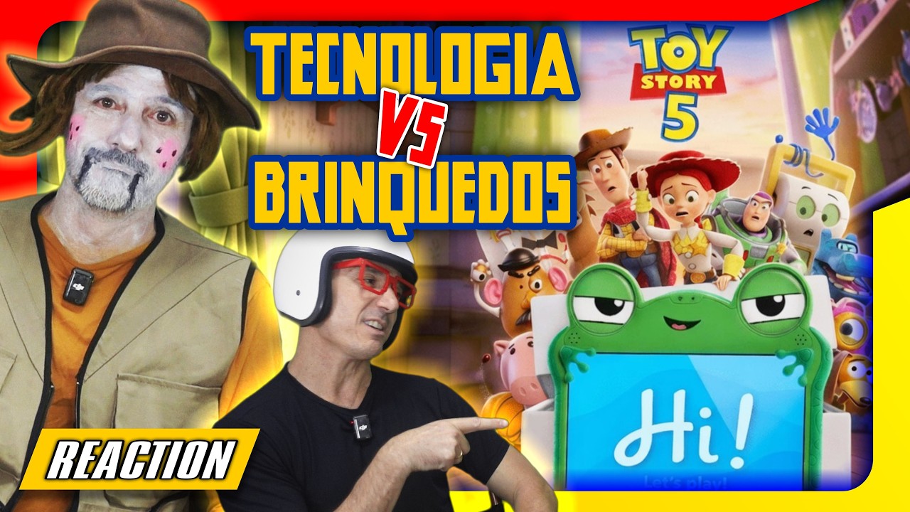 WOODY CONTRA O IPAD! A GENTE AMA, NÃO TEM JEITO! ❤️ REAGINDO AO TRAILER DE TOY STORY 5 #reaction