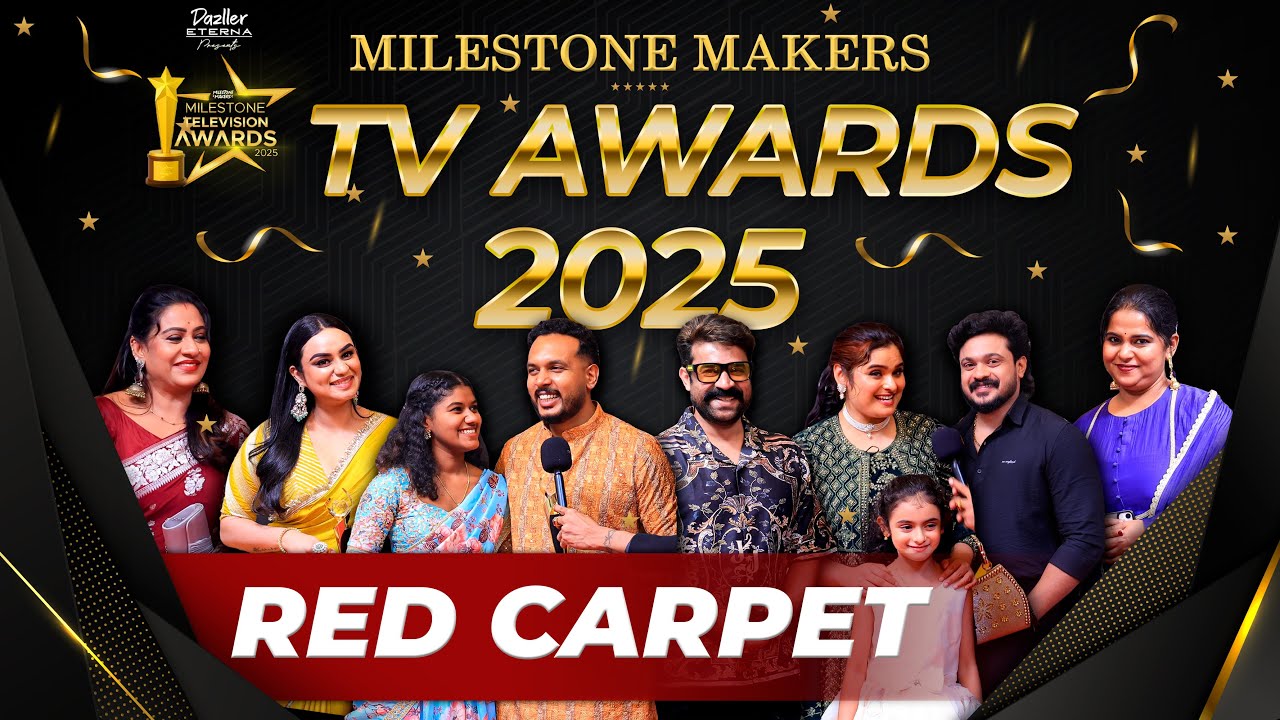 Star Stunning Moments | TV Awards 2025 | Golden Red Carpet | Karthik Surya | Milestone Makers