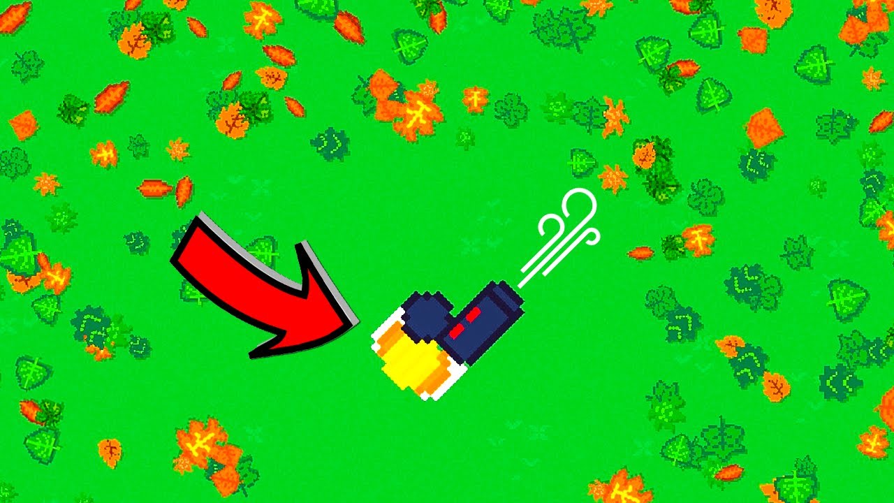 I blew so many leaves THEY ADDED ME TO THE GAME!!