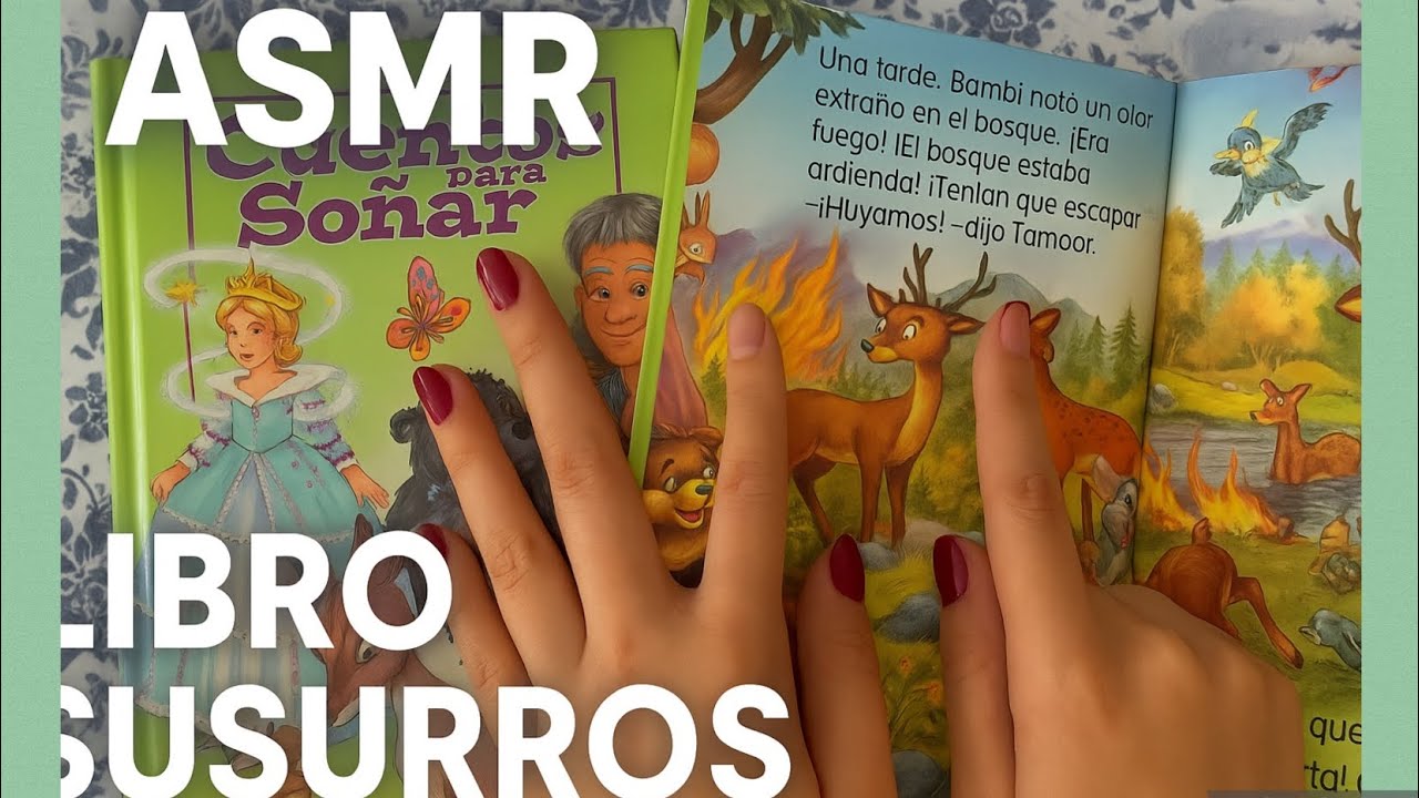 Leyendo cuentos para poder dormir😴 | ASMR | Lectura susurrada | Mouthsounds