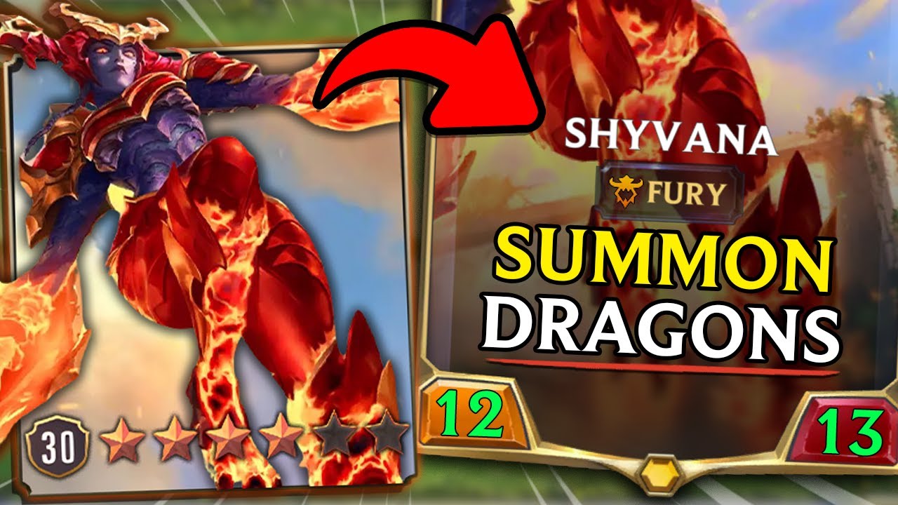 SUMMON FREE DRAGONS ON ATTACK!!! Shyvana NEW 6 Star Power - Legends of Runeterra